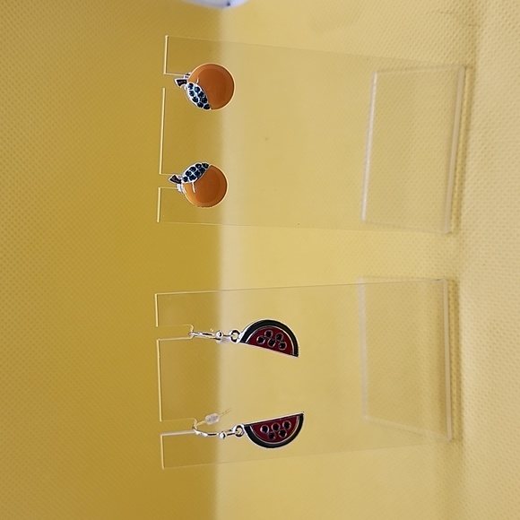 Jewelry - Watermelon & orange earrings